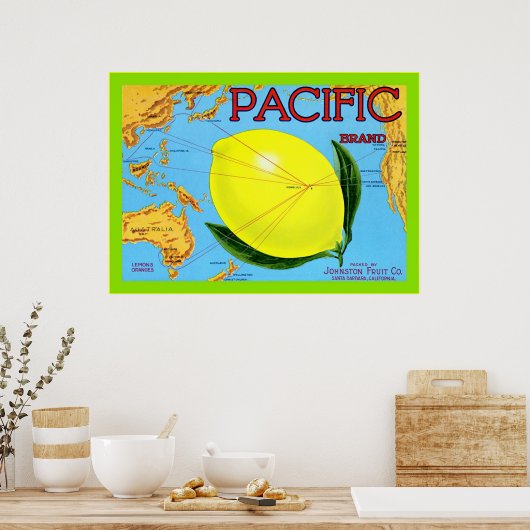 fruitkrat, tabel poster (Keuken)