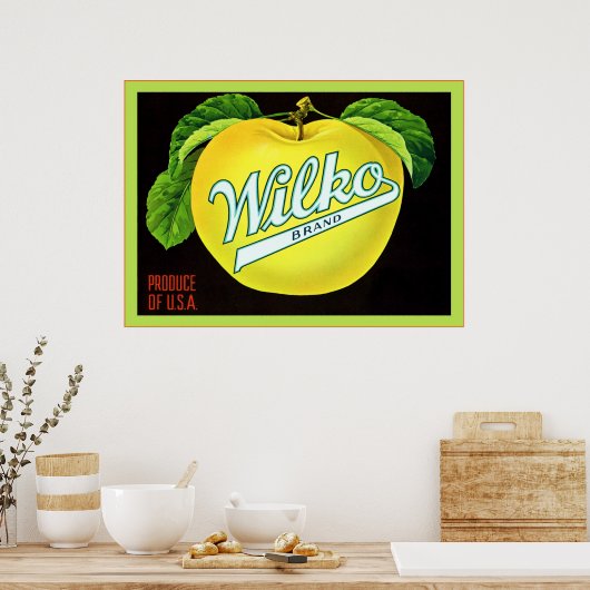  fruitkrat, tabel poster (Keuken)