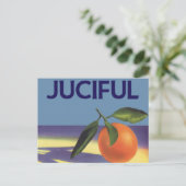 fruitkratelkunst, aantrekkelijke Sinaasappels Briefkaart (Staand voorkant)