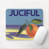 fruitkratelkunst, aantrekkelijke Sinaasappels Muismat (Met muis)