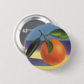  fruitkratelkunst, aantrekkelijke Sinaasappels Ronde Button 5,7 Cm (Voorkant /achterkant)