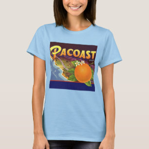  fruitkratelkunst, akoestische Sinaasappels T-shirt