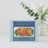  fruitkratelkunst, Georgia Peaches Briefkaart (Staand voorkant)