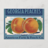  fruitkratelkunst, Georgia Peaches Briefkaart (Voorkant)