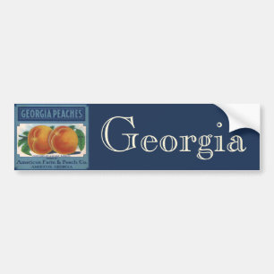 fruitkratelkunst, Georgia Peaches Bumpersticker