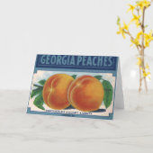 fruitkratelkunst, Georgia Peaches Kaart (Gele Bloem)