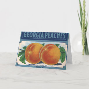  fruitkratelkunst, Georgia Peaches Kaart