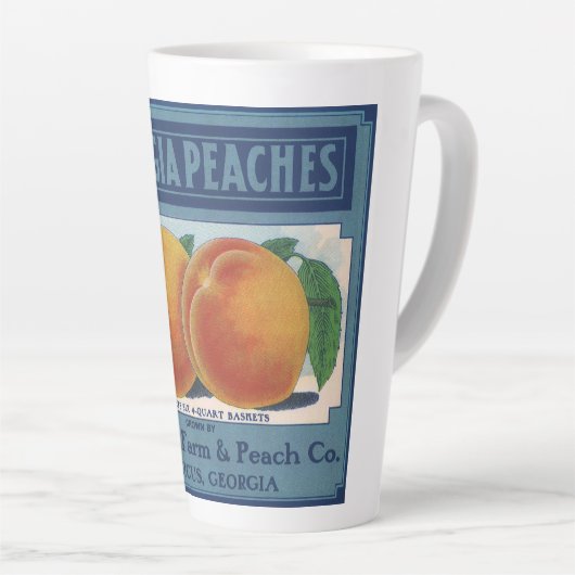 fruitkratelkunst, Georgia Peaches Latte Mok (Rechterhoek)