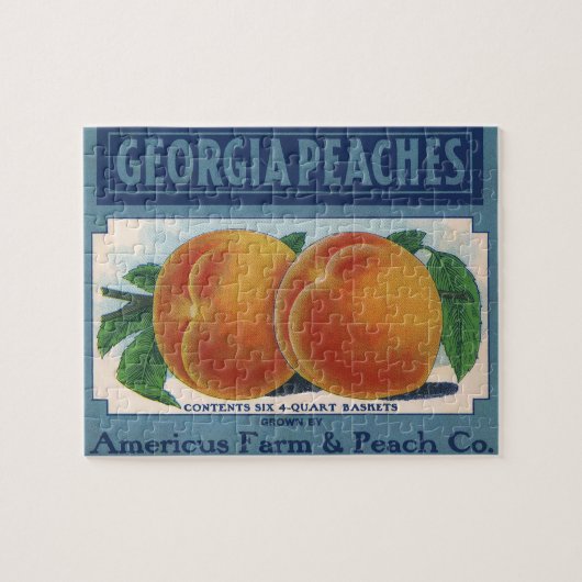 fruitkratelkunst, Georgia Peaches Legpuzzel (Horizontaal)