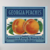  fruitkratelkunst, Georgia Peaches Poster (Voorkant)