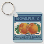 fruitkratelkunst, Georgia Peaches Sleutelhanger (Voorkant)