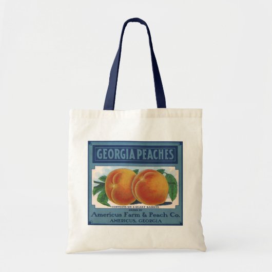  fruitkratelkunst, Georgia Peaches Tote Bag (Voorkant)