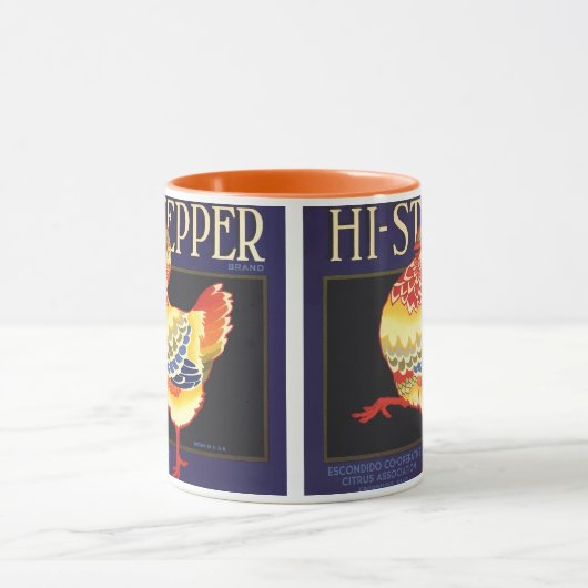  fruitkratelkunst, Hi Stepper Chicken Mok (Midden)