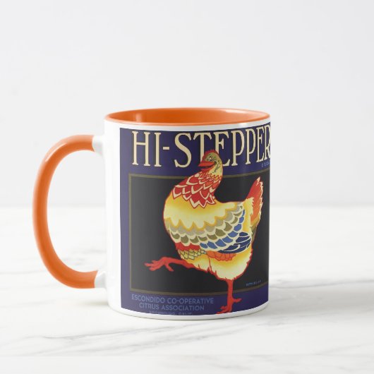  fruitkratelkunst, Hi Stepper Chicken Mok (Links)