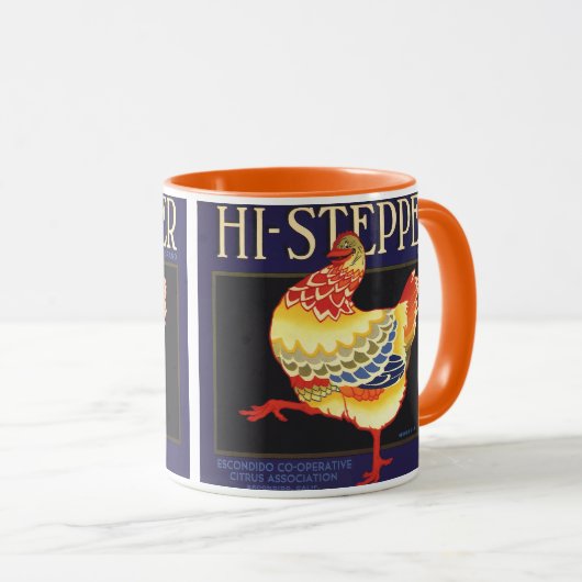  fruitkratelkunst, Hi Stepper Chicken Mok (Voorkant rechts)