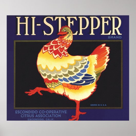 fruitkratelkunst, Hi Stepper Chicken Poster (Voorkant)