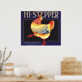 fruitkratelkunst, Hi Stepper Chicken Poster (Keuken)