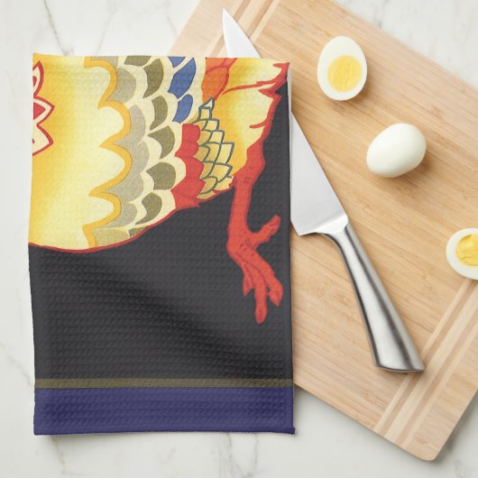  fruitkratelkunst, Hi Stepper Chicken Theedoek (Quarter Fold)