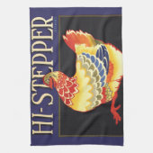  fruitkratelkunst, Hi Stepper Chicken Theedoek (Verticaal)