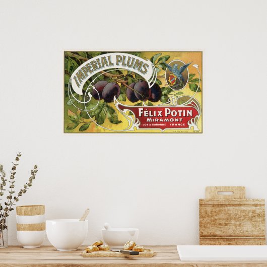  fruitkratelkunst, imperiale stekeltjes poster (Keuken)