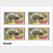  fruitkratelkunst, imperiale stekeltjes rechthoekige sticker (Vel)