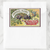  fruitkratelkunst, imperiale stekeltjes rechthoekige sticker (Tas)