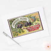  fruitkratelkunst, imperiale stekeltjes rechthoekige sticker (Envelop)