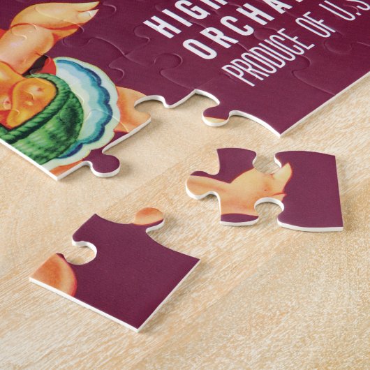  fruitkratelkunst met gekleurde peren legpuzzel (Zijkant)