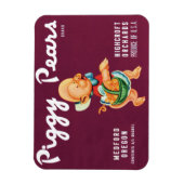  fruitkratelkunst met gekleurde peren magneet (Verticaal)