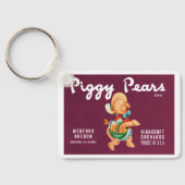  fruitkratelkunst met gekleurde peren sleutelhanger (Achterkant)