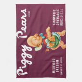 fruitkratelkunst met gekleurde peren theedoek (Verticaal)