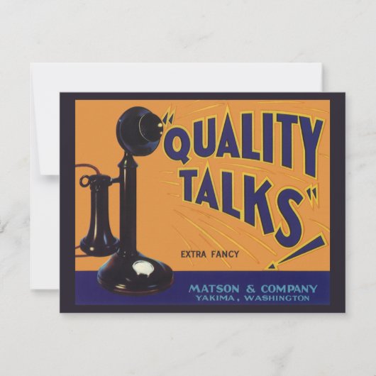  fruitkratelkunst, oude gefasseerde telefoon (Voorkant)