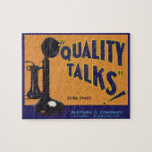  fruitkratelkunst, oude gefasseerde telefoon legpuzzel (Horizontaal)