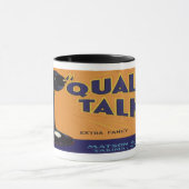 fruitkratelkunst, oude gefasseerde telefoon mok (Midden)