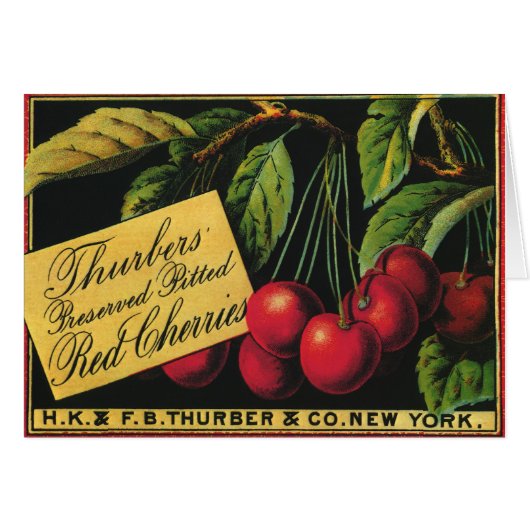  fruitkratelkunst, Thurber Cherries (Voorkant Horizontaal)