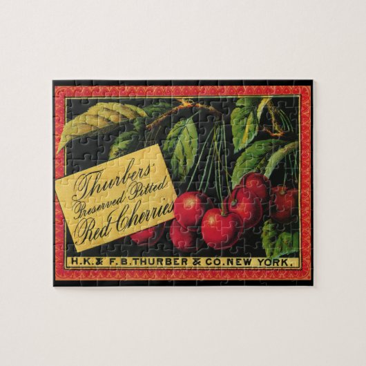  fruitkratelkunst, Thurber Cherries Legpuzzel (Horizontaal)