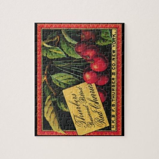  fruitkratelkunst, Thurber Cherries Legpuzzel (Verticaal)