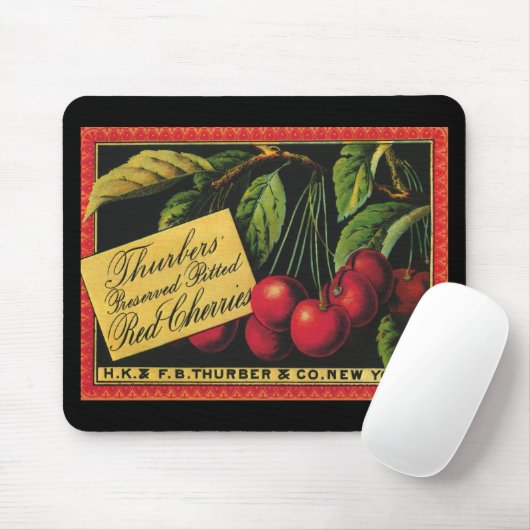  fruitkratelkunst, Thurber Cherries Muismat (Met muis)