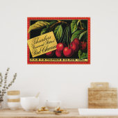  fruitkratelkunst, Thurber Cherries Poster (Keuken)