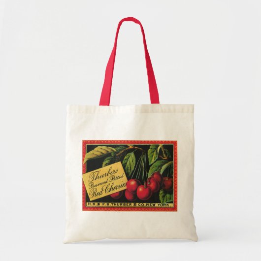  fruitkratelkunst, Thurber Cherries Tote Bag (Voorkant)