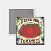  fruitkratelkunst, verdedigingstomaten magneet (Voorkant / Achterkant)