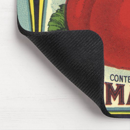  fruitkratelkunst, verdedigingstomaten muismat (Hoek)