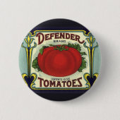  fruitkratelkunst, verdedigingstomaten ronde button 5,7 cm (Voorkant)