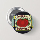 fruitkratelkunst, verdedigingstomaten ronde button 5,7 cm (Voorkant /achterkant)