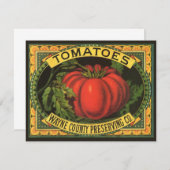  fruitkratelkunst, Wayne Co Tomaten (Voorkant / Achterkant)