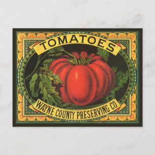 fruitkratelkunst, Wayne Co Tomaten Briefkaart
