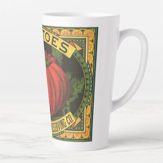  fruitkratelkunst, Wayne Co Tomaten Latte Mok (Rechts)