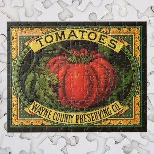 fruitkratelkunst, Wayne Co Tomaten Legpuzzel