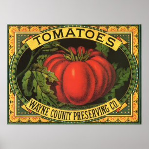  fruitkratelkunst, Wayne Co Tomaten Poster