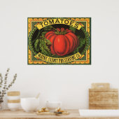  fruitkratelkunst, Wayne Co Tomaten Poster (Keuken)